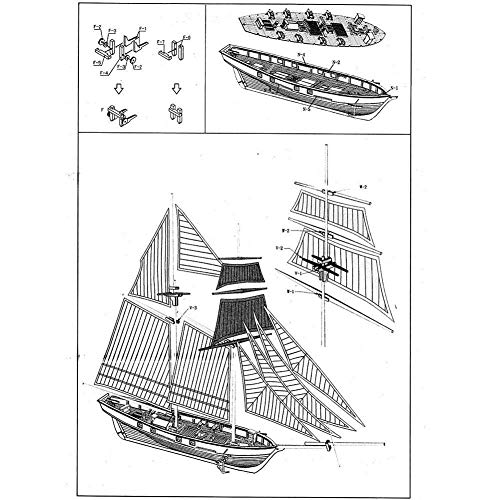 Modell Schiff Kit Holzschiff Modelle Kits Zusammenbau Bausätze Schiff Modell Holz Segelboot Spielzeug Segel Modell Für… – Bild 7