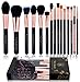 Party Queen 15Pcs Makeup Brushes Set Luxury Rose Golden Synthetic Wool Beauty Brush Tool Cosmetics Brush Kit