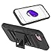 iPhone 7 Case, LK [Heavy Duty] Black Armor Holster Defender Full Body Protective Hybrid Case Cover with Belt Swivel Clip for Apple iPhone 7