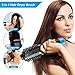 Hair Dryer Brush - Multifunctional Electric Hot Air Round Brush Blow Dryer - One Step Negative Ions Hair Brush Dryer Straightener & Styler Reduce Frizz and Static (Blue)