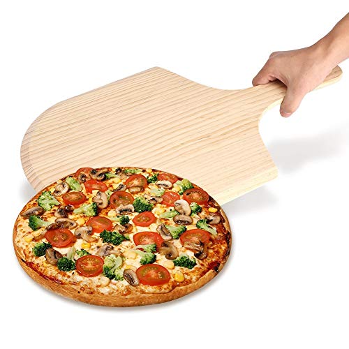 HGY 12" 14" Wood Pizza Peel Shovel Paddle Pancake Oven Bakken Wood Handle Tray - Afbeelding 5