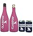 CHAMBONG - 4 Pack Champagne Bottle and Beer Can Coolie Insulators - Perfect for Chambong Party