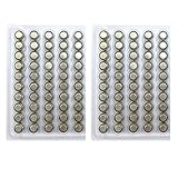 TrendBox (100Batteries) AG10 Alkaline 1.5V Button Cell Battery Single Use LR1130 LR54 SR1130 SR1130W Watch Toys Remotes Cameras