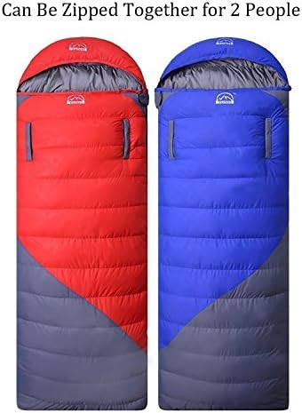 TUATUA Down Sleeping Bag for Backpacking,Lightweight Camping Sleeping Bag,Ultralight Compression for Adults