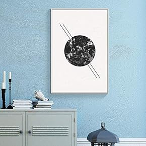 Framed Canvas Wall Art for Living Room, Bedroom Geometric Pastel Abstract VI Canvas Prints for Home Decoration Ready to Hang - 16x24 inches