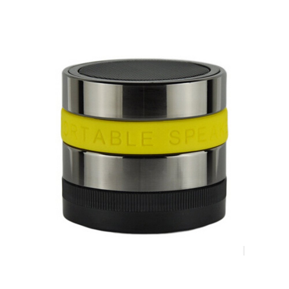 ecomwize Super Bass Portable Rechargeable Mini Hi-Fi Bluetooth Speaker for iPhone, Android Phone, Laptop, Tablet, iPod, Etc.（Yellow）