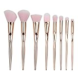 8pcs Professional Makeup Brush Set Silky Soft Cosmetics Brushes Kit Powder Cosmetic Makeup Brush High Brushes set Real luxury Eye & Face makeup tricks for Smooth Makeup Application