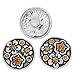 Souarts 20mm Pack of 6pcs Random Mixed Antique Silver Color Snap Button Jewelry Charms