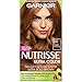 Garnier Nutrisse Ultra Color Nourishing Permanent Hair Color Cream, B4 Caramel Chocolate (1 Kit) Brown Hair Dye (Packaging May Vary)
