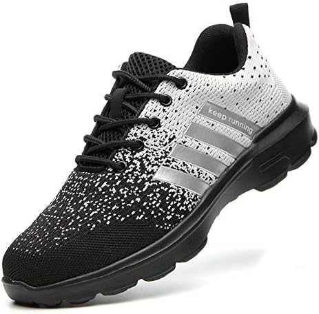 MandyQ Steel Toe Sneakers for Men,Work Shoes Indestructible Shoes