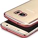 AMUOC Galaxy S7 Edge Case,Premium Bumper TPU / PC Scratch Resistant Cases rose gold
