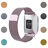Fitbit Ionic Milanese Band,Hagibis Milanese Loop Mesh Stainless Steel Bracelet Strap Replacement Wristband with Magnet Lock for Fitbit Ionic Smart Fitness Watch