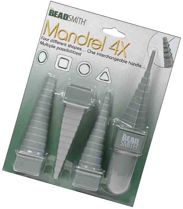 Beadsmith Multi Right Angle Wire Mandrel Looping Tool with 4 Shapes and 48 Sizes (Update Version)
