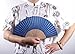 Salutto Hand Fan with Beautiful Fabric Musical Note Printed