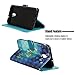 Voanice for Galaxy J3 2018 Case / J3 Achieve/Orbit/Express Prime 3 / Amp Prime 3/ Sol 3/ Star PU Leather Wallet with Card Slots Holder and Stand Flip Protective Cover &Stylus-Blue Butterfly