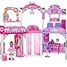 Barbie Malibu Ave 2-Story Mall with 2 Dolls - (50+ Pieces, 2' Tall, 4' Wide)