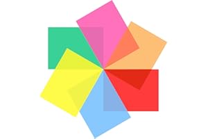 KXCOFTXI Overlays Dyslexia Reading Strips, 6 Pcs Colored Overlays for Reading, Dyslexia Tools for Kids, Guided Reading Strips for Early Readers, ADHD and Visual Stress, 11IN x 8.5IN