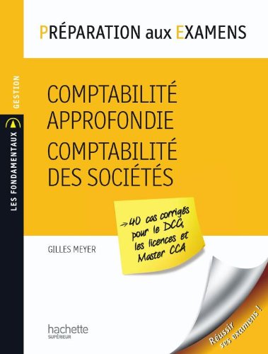 Comptabilité approfondie, comptabilité des sociétés