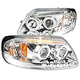 Spec-D Tuning 2LHP-F15097-TM Ford F150 Expedition Chrome Clear Led Projector Head Lights