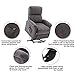 BONZY Classic Power Lift Chair Soft and Warm Fabric with Remote Control for Gentle Motor, Gray