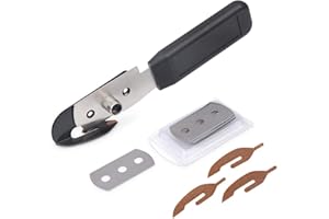 Gomake Vinyl Backing Cutter Bodyguard Vinyl Wrap Cutting Knife, Hidden Blade Wrap Cutter for Car Tinting and Backing Paper with 10 Extra Blades and 3 PTFE Stickers