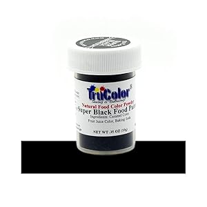TruColor Super Black Airbrush Natural Food-Coloring Powder Paint, 10 Grams