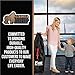 Gorilla Grip Umbrella Stroller Bag, Pouch and Luggage Tag, Airplane Travel Red