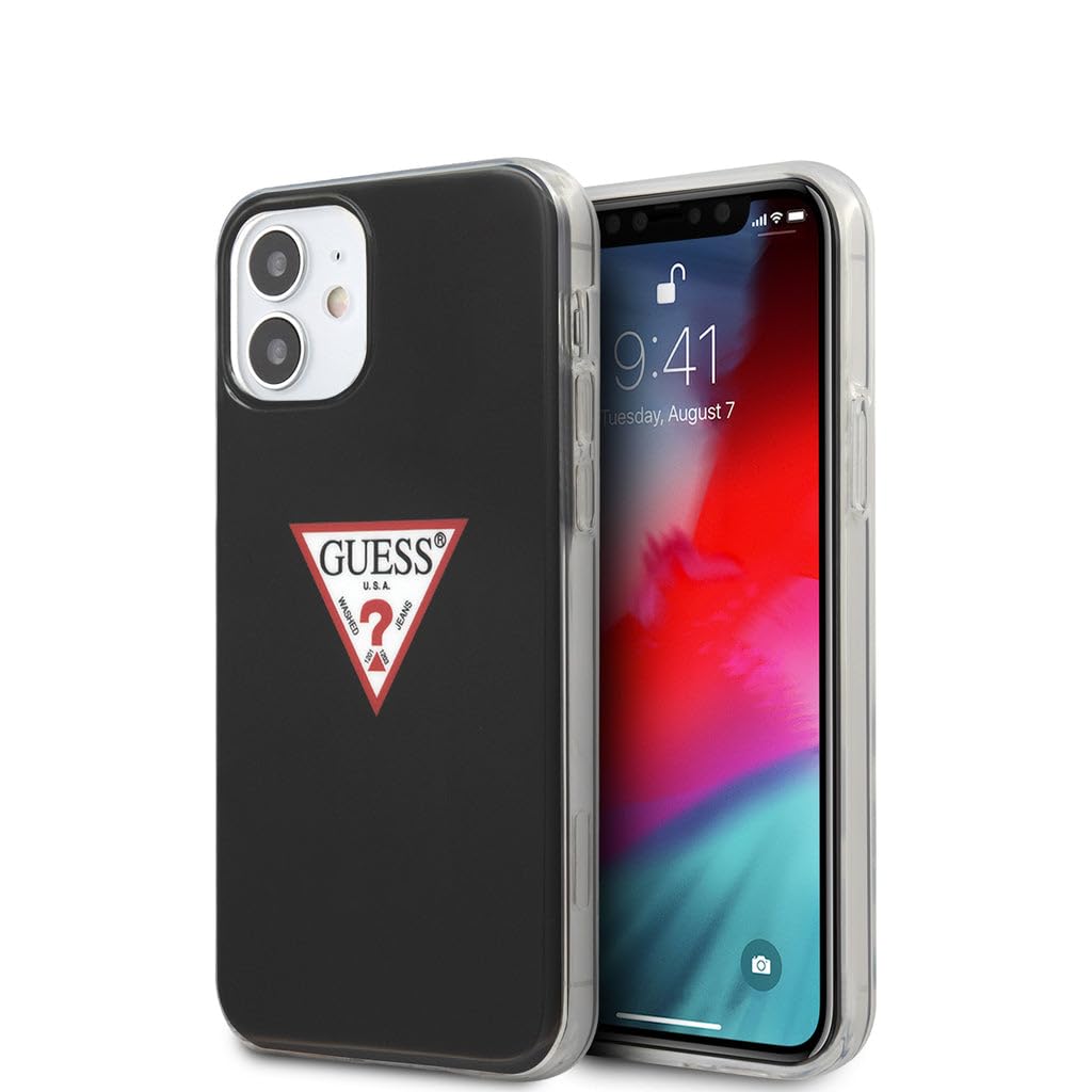 Guess Triangle Collection GUHCP12SPCUCTLBK Case for iPhone 12 Mini 5.4 Inches Black