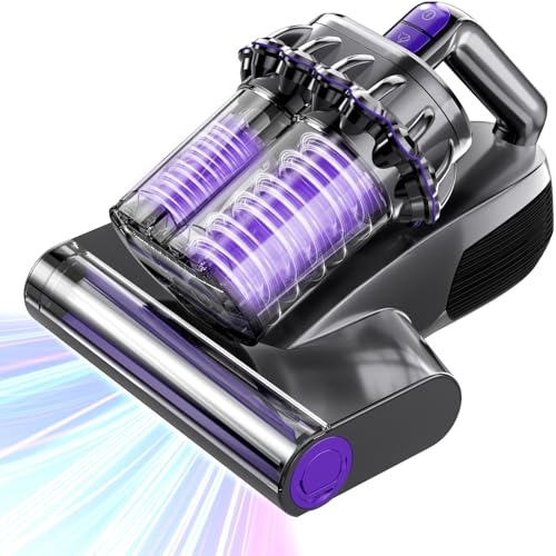 Mattress Vacuum Cleaner, 16Kpa Bed Vacuum Vleaner 253.7nm UV-C Light, 145°F Heat, HEPA Filter & Ultrasonic, Versatile Handheld Vacuums for Bed, Sofa, Couch, Crib (Corded,600W) Mattress Vacuum Cleaner, 16Kpa Bed Vacuum Vleaner 253.7nm UV-C Light, 145°F Heat, HEPA Filter & Ultrasonic, Versatile Handheld Vacuums for Bed, Sofa, Couch, Crib (Corded,600W)