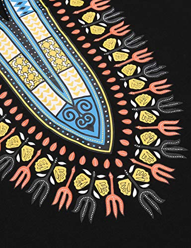 4 COOFANDY+African+Dashiki+Shirts+Pullover