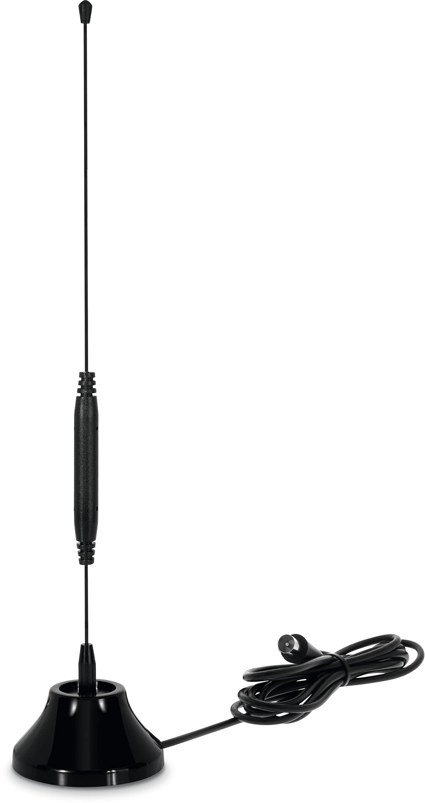 TechniSat DIGIFLEX TT6 Passive Rod Indoor Antenna DVB-T2/DAB+/FM (Protection Class IP20, IEC Connection, 75 Ohm Impedance) Black