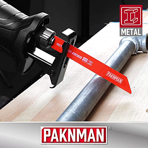 PAKNMAN Reciprocating Saw Blade Set 12Piece, Metal and Wood Sawzall