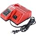 Qbmel M12 & M18 Multi Voltage Lithium Ion Battery Charger for Milwaukee 48-59-1812 18V&12V Fuel Gauge XC Battery