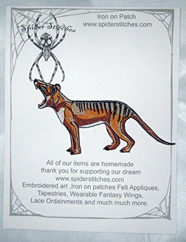 Thylacine Tasmanian Tiger Wolf Iron on Patch