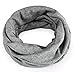 Jemis Womens Cotton Chemo Hat Beanie Scarf - Beanie Cap Bandana for Cancer (2 Pack Gray Purple)