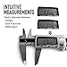 Capri Tools CP20001 Platinum Series Fractional Digital Caliper with Extra Large LCD Screen, 6-Inch