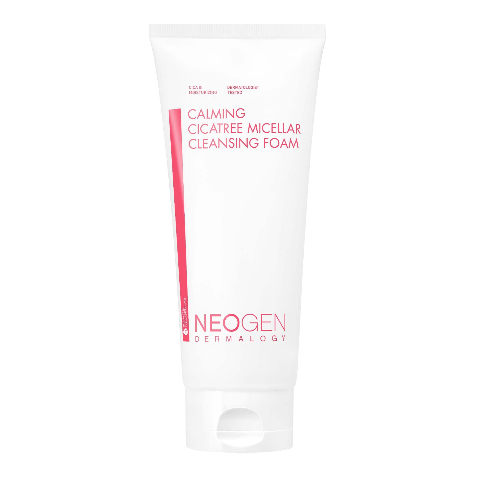 NEOGEN Calming Cica Tree Micellar Cleansing Foam 200 ml / 6.76 fl oz – Hydrating Creamy Foam Cleanser for Sensitive Skin – Clean Beauty Korean Skincare