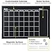 Excello Global Products Framed Calendar Chalkboard: Includes Chalk & Magnets 23.5
