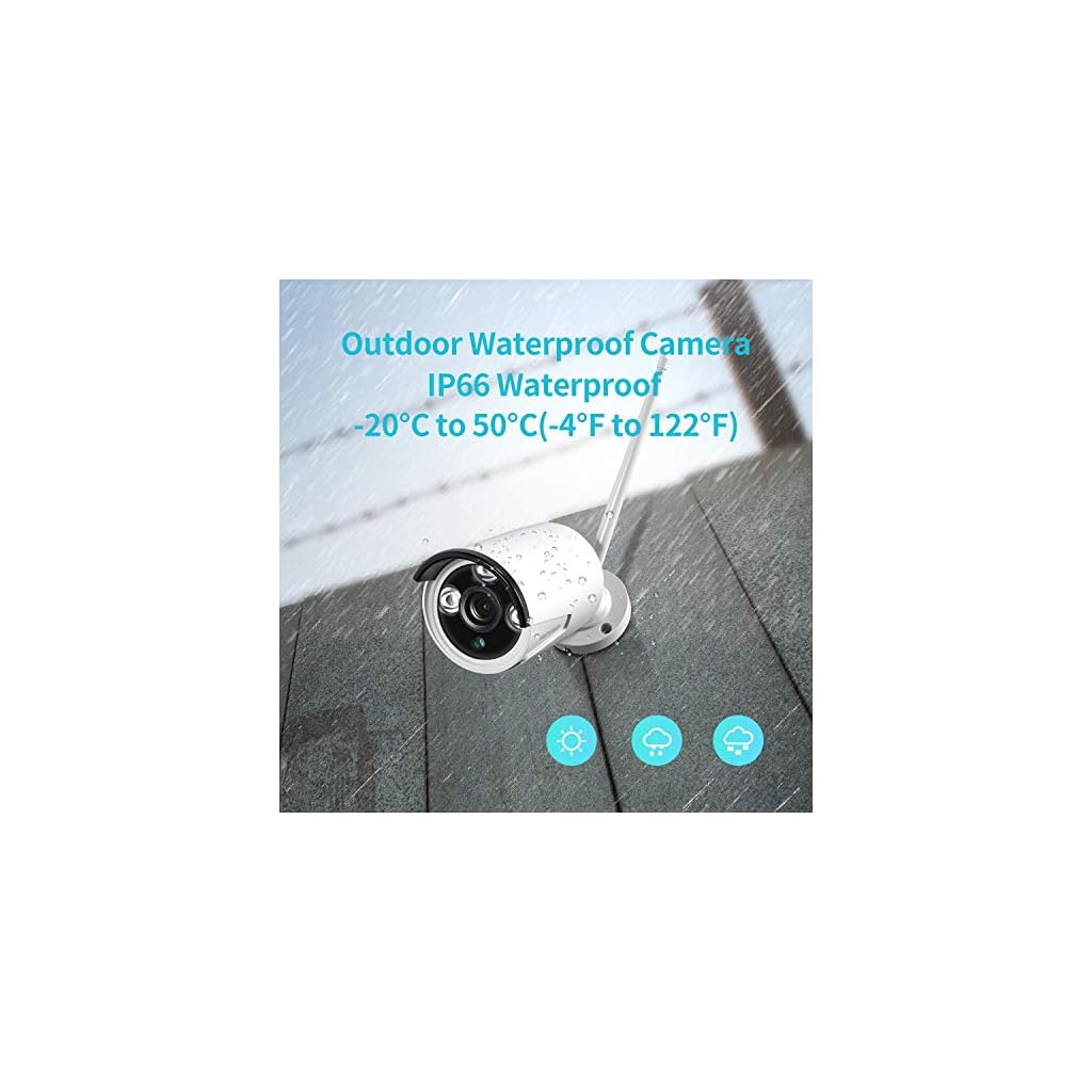 HeimVision HM241 Wireless Security Camera System, 8 Channel NVR 4Pcs