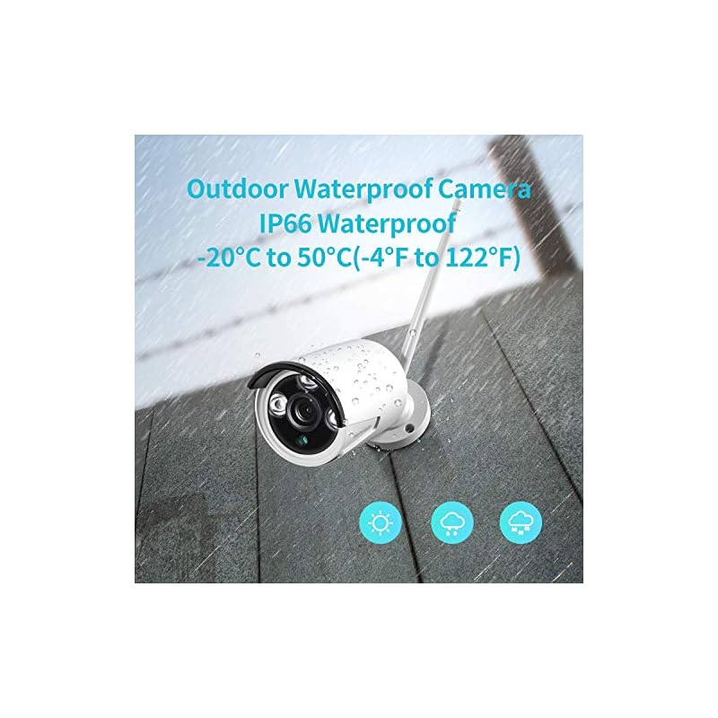 HeimVision HM241 Wireless Security Camera System, 8 Channel NVR 4Pcs