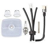 Hipa Air Filter Fuel Line Tune Up Kit for Echo Blower PB200 PB201 ES210 ES211 PB2100 PB2455 PB2155 SHC211 SHC212 ES2100 ES2400 SHC1700 SHC210 SHC2100 Hedge Clipper