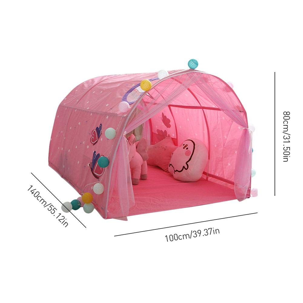Cherishly Home Kinder Bett Zelt Spielhaus Baby Home Zelt Junge Madchen Safe House Tunnel Zelt Mit Eingebauter Aufbewahrungstasche Indoor Outdoor Universal Gewerbe Industrie Wissenschaft Spielzelte Bildungs Schulbedarf
