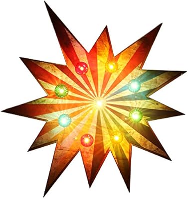 Debenhams Home Collection Burst Star Marquee Lampara De Pared