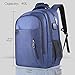 KUSOOFA Laptop Backpack with USB Charging Port Headphone Interface，Water Resistant College School Bag Business Travel Computer Backpack For Men & Women Fits 17.3 Inch Laptop and Notebook