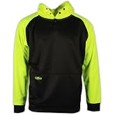 Arborwear Tech 2-Tone Single Thick Hooded Pullover Sweatshirt Mens Snap Neck, Gusseted Arms, Recessed Pouch, 50+ UPF