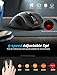 Wireless Mouse, RATEL 2.4G USB Wireless Ergonomic Mouse Computer Mouse 6 Buttons Laptop Mouse USB Mouse with Nano Receiver 2400 DPI 5 Adjustment Levels Cordless Wireless Mice for Windows-Black
