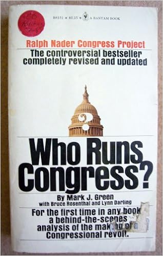 Who Runs Congress Mark J Green James M Fallows David R Zwick Amazon Com Books