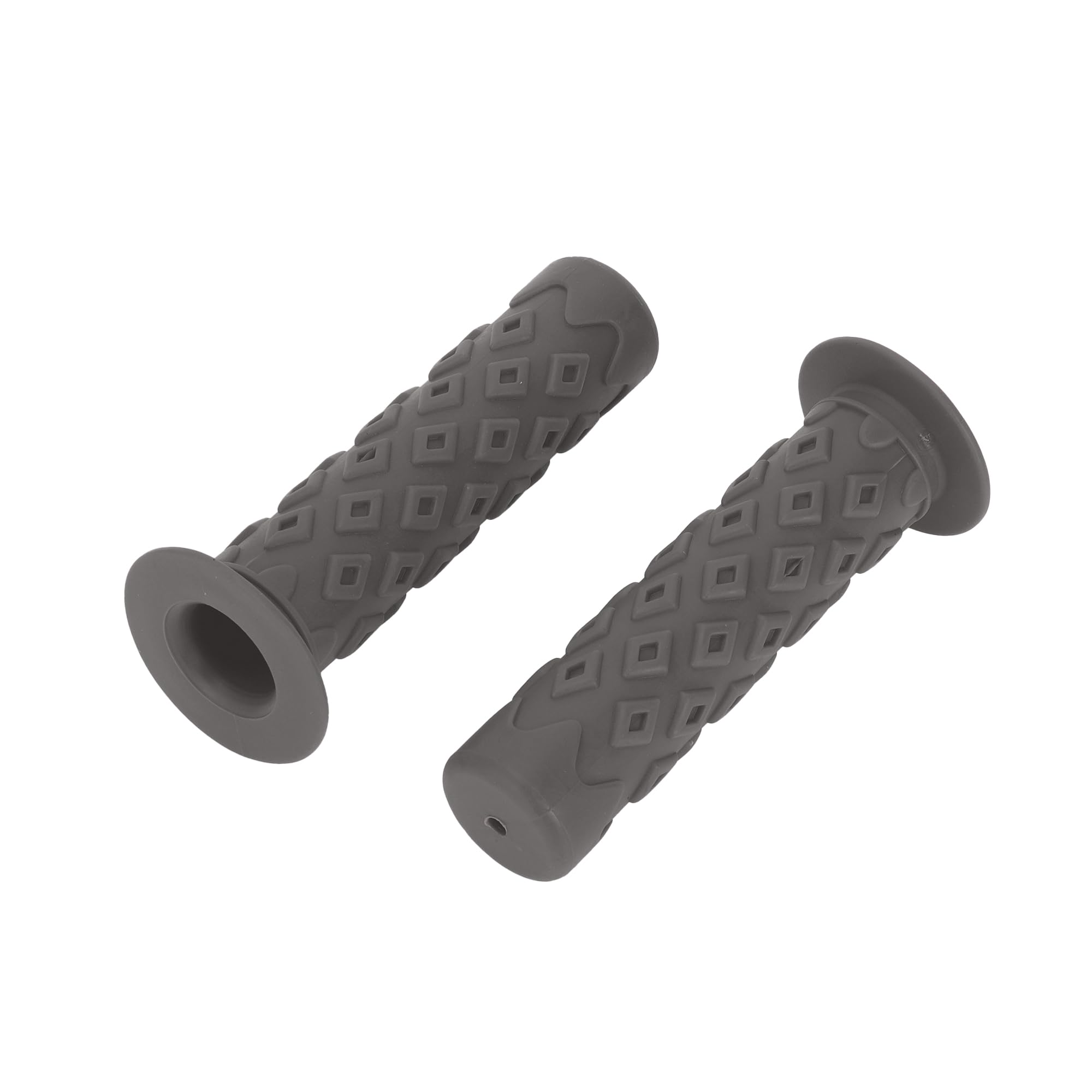 INFINAUTO Bike Handlebar Grips Covers, 120mm Bicycle End Grips Protector Rubber Gray, Non-Slip 1 Pair
