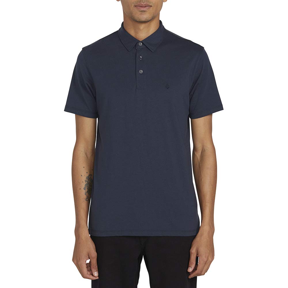 Volcom mens Wowzer Modern Fit Polo , NAVY , XX-Large