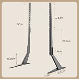 Suptek Universal TV Stand 65 inch Height Adjustable VESA 75x75 to 800x500 view 8